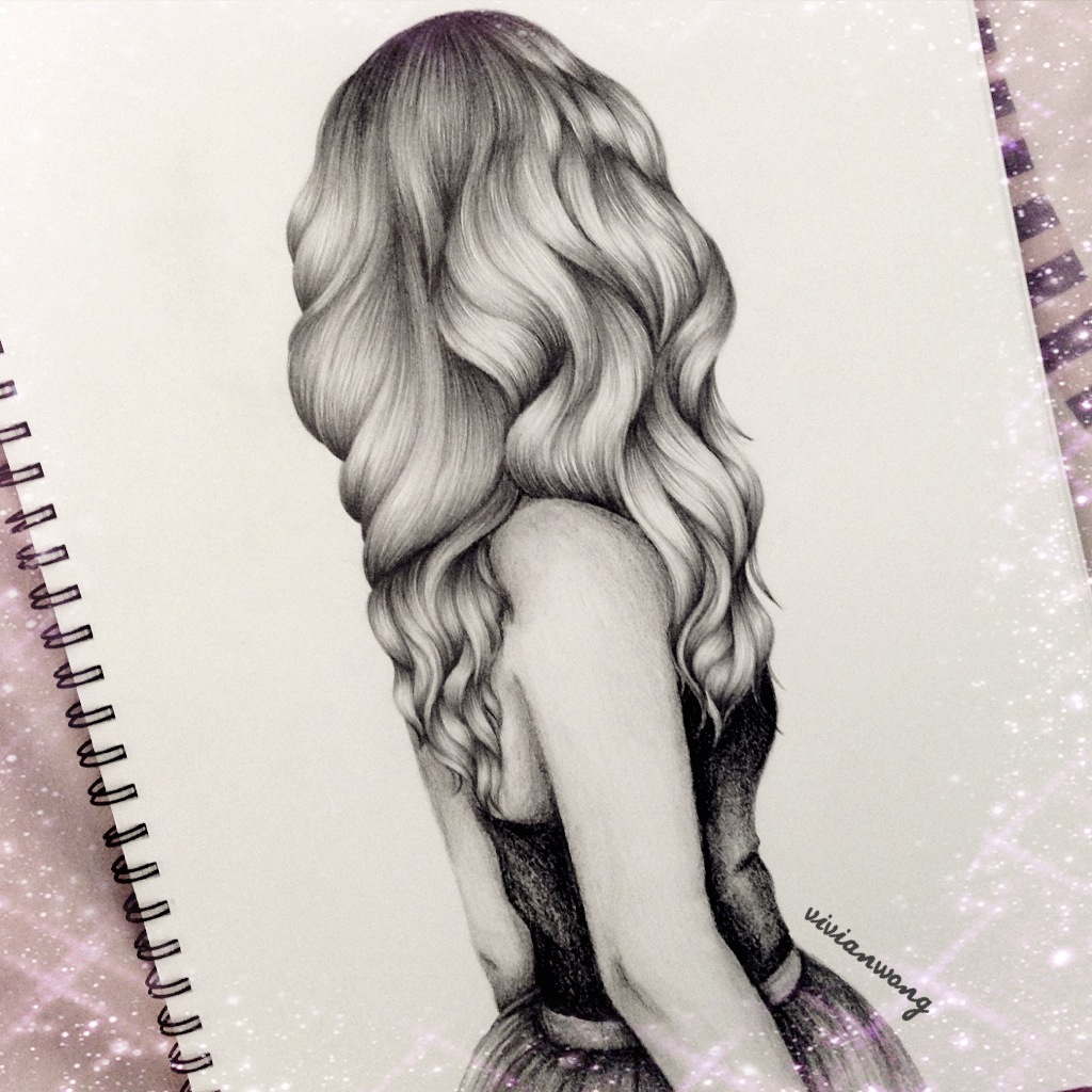 Drawing Of A Girl With Long Hair Tumblr At Getdrawings Free Download