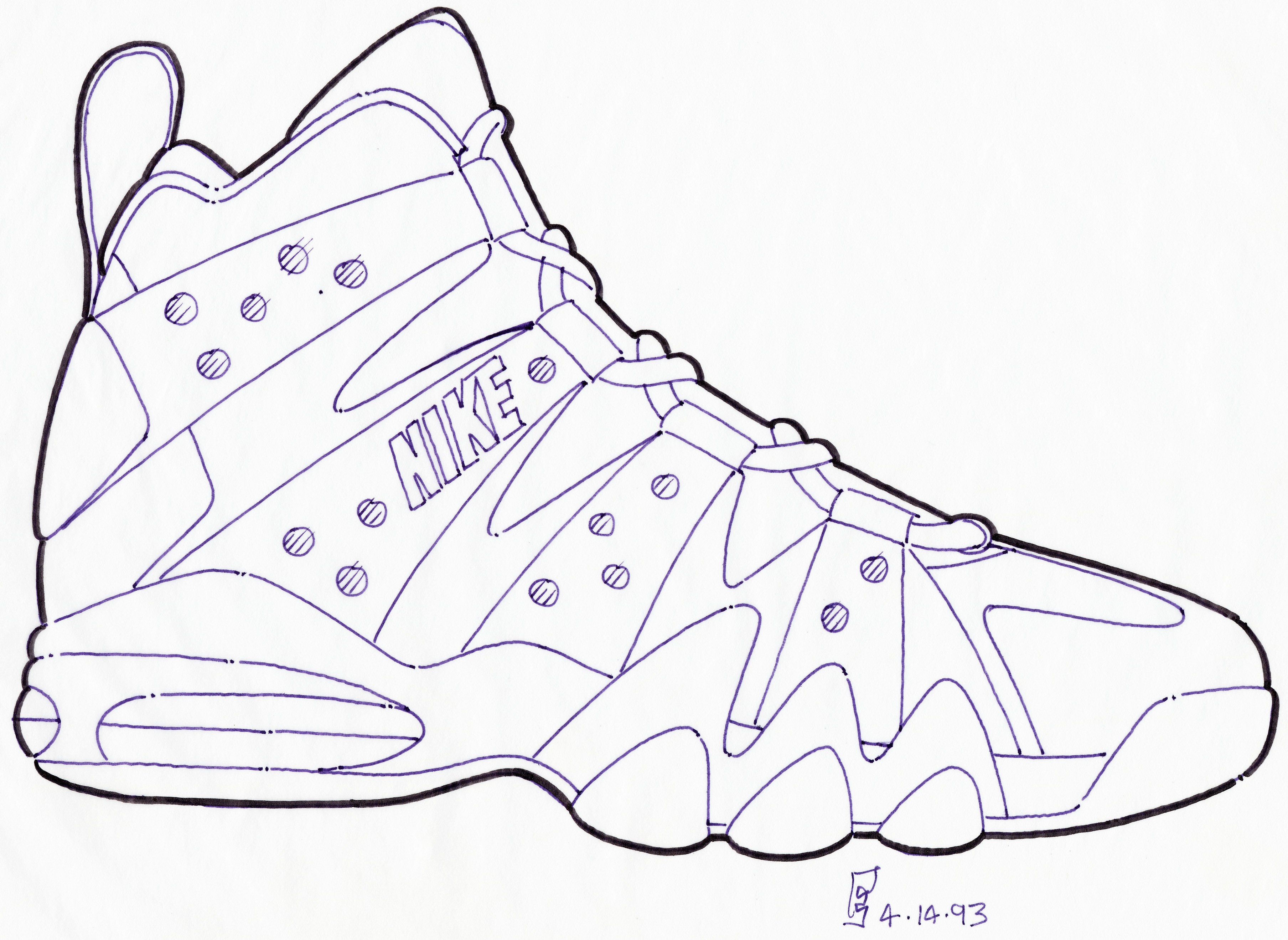 drawing-of-kd-shoes-at-getdrawings-free-download