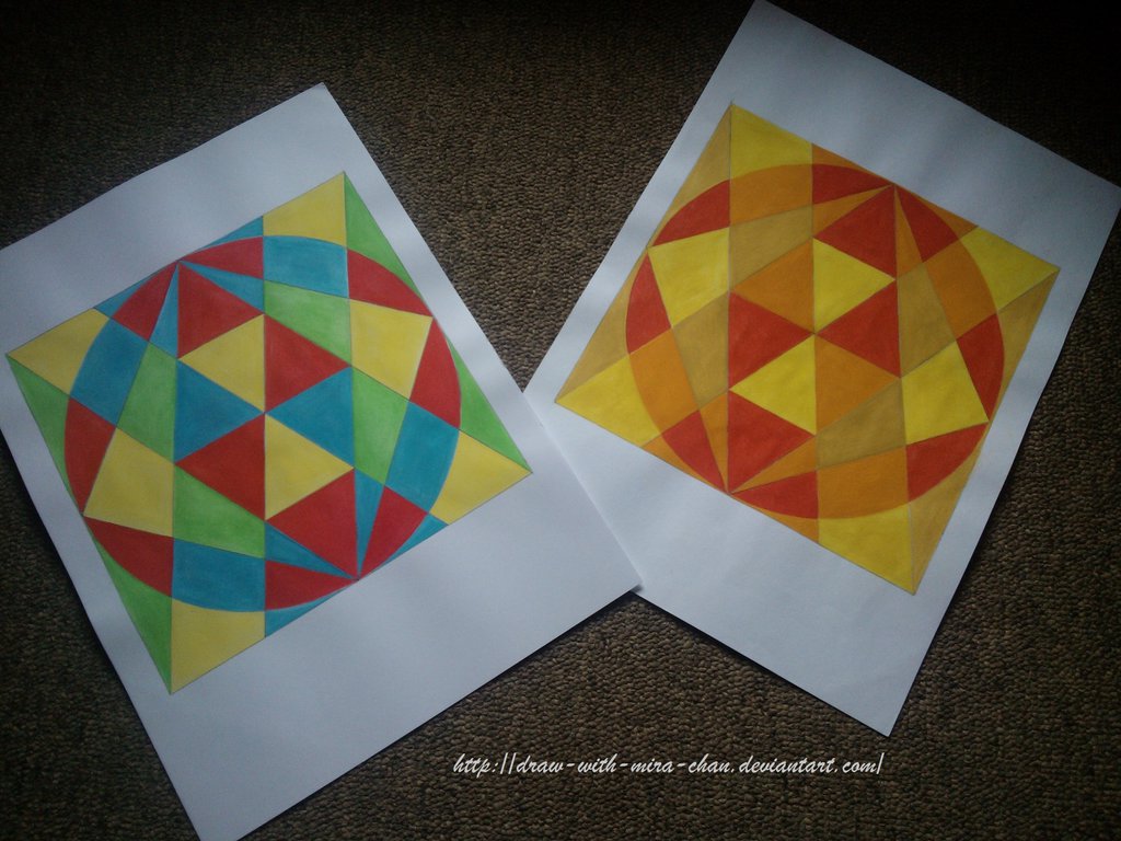 artwork using basic geometric figures