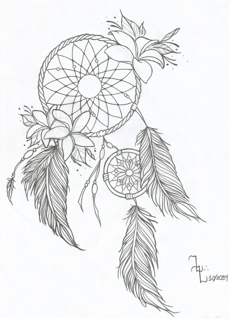 Dreamcatcher Drawing Designs At Getdrawings Free Download