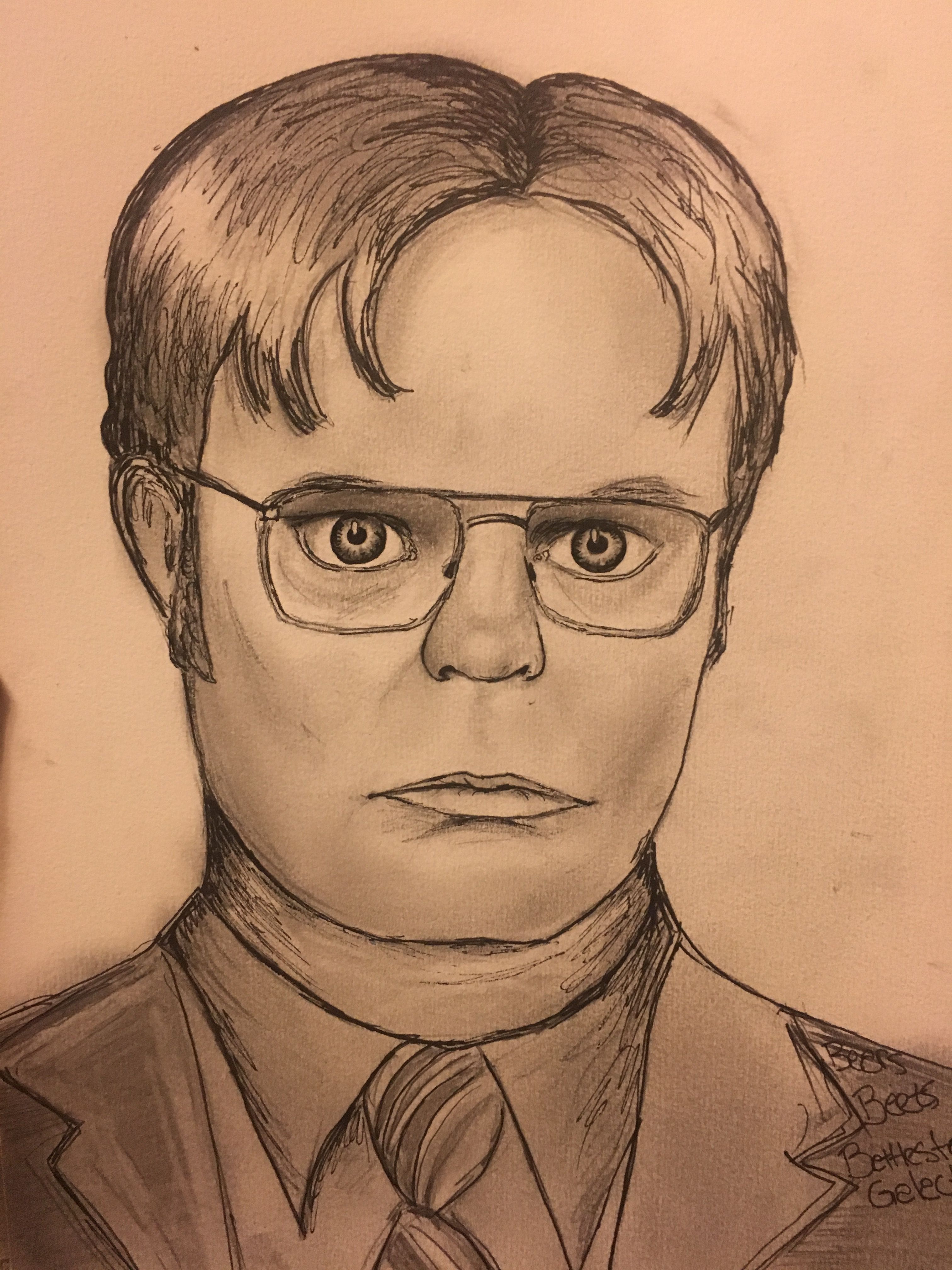 Dwight Schrute Drawing at GetDrawings Free download