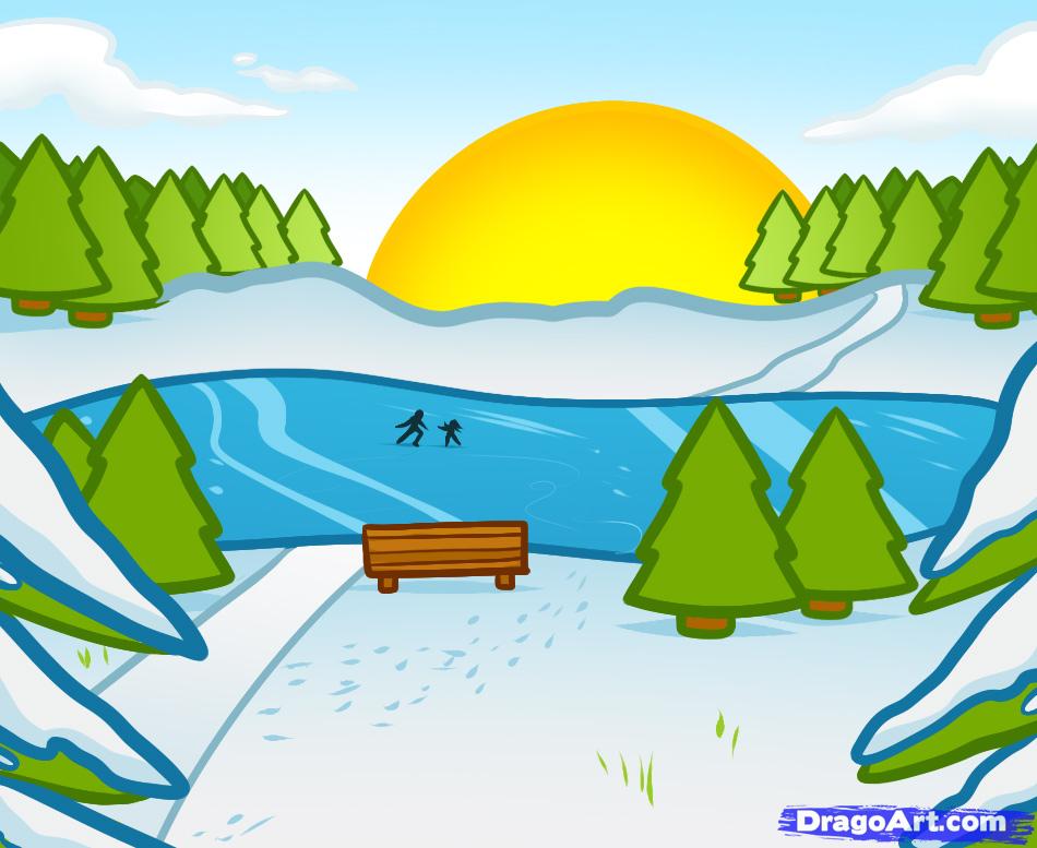 Easy Drawing Of Winter Season at GetDrawings | Free download