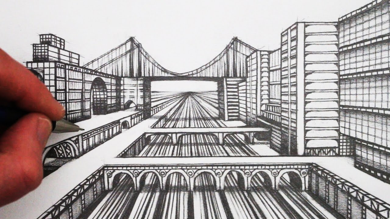 Easy One Point Perspective Drawing At Getdrawings Com Free