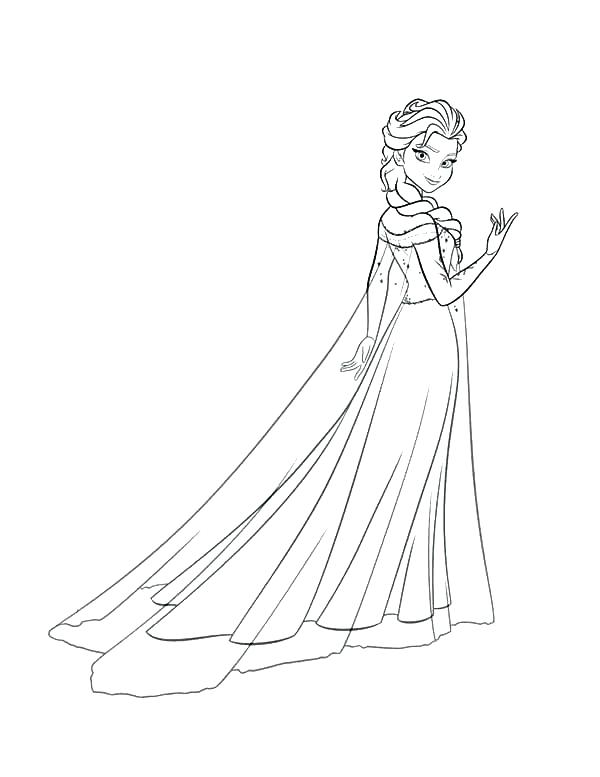 Elsa Drawing Outline at GetDrawings | Free download