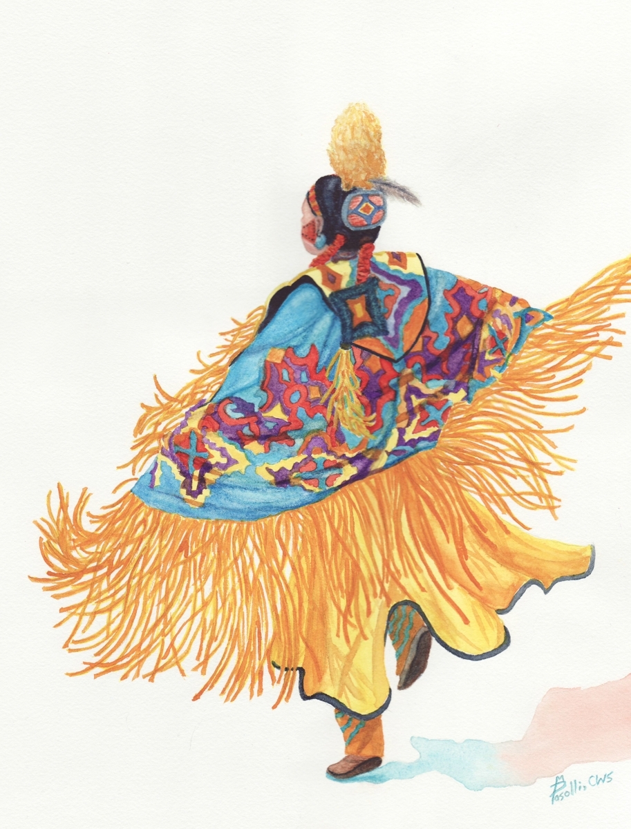 Fancy Shawl Dancer Drawing at GetDrawings Free download