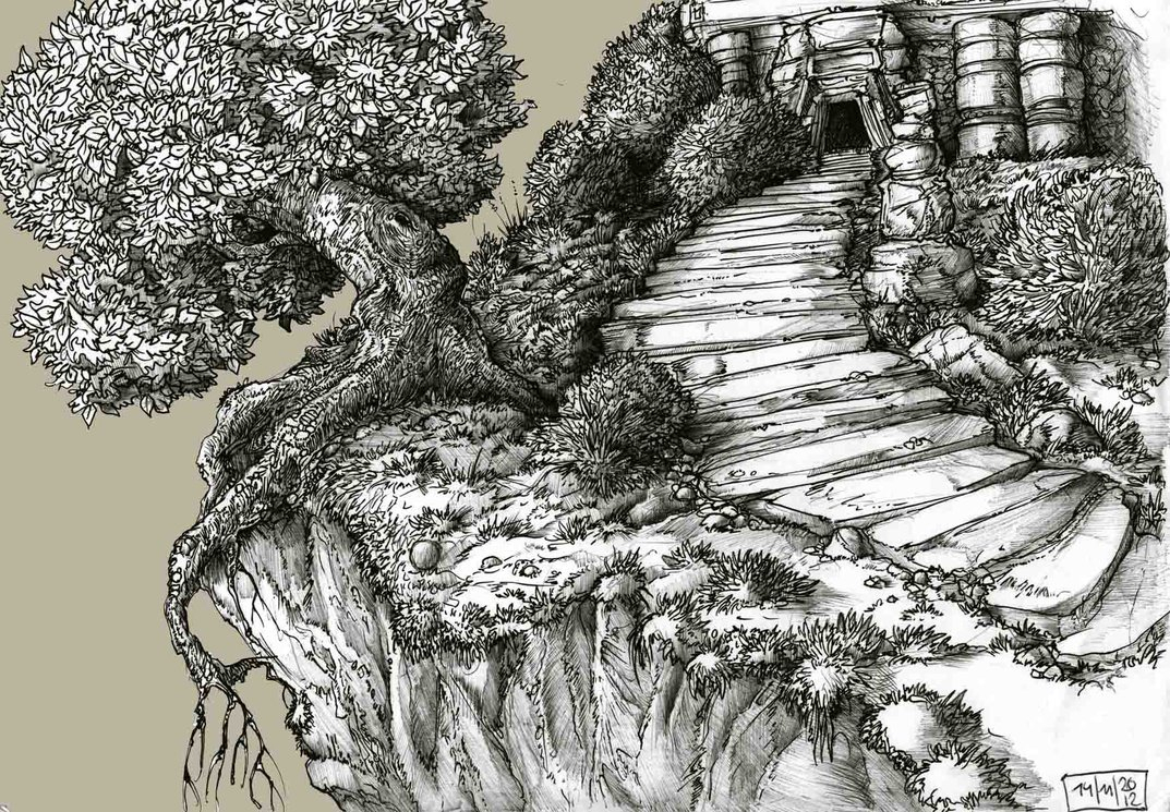 Fantasy Landscape Drawing At Getdrawings Free Download