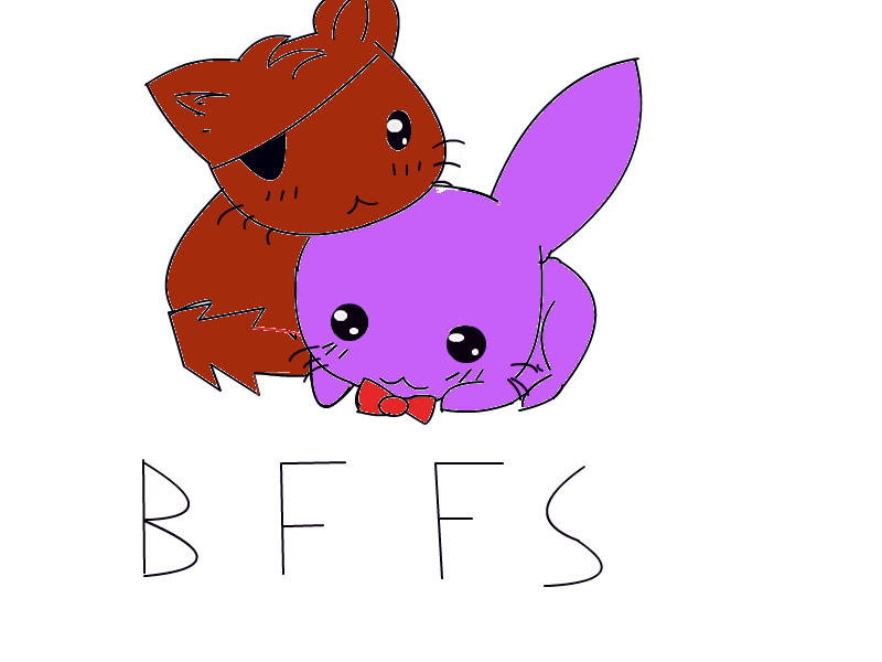 800x600 Fnaf Foxy And Bonnie Cute A Fan Art Speedpaint Drawing By.
