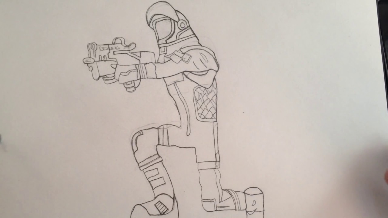 Line Drawing Fortnite Characters Drawing
