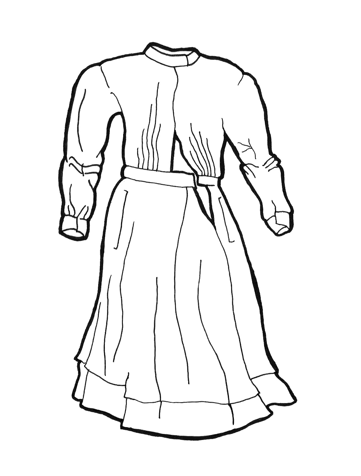 Frock Drawing at GetDrawings | Free download