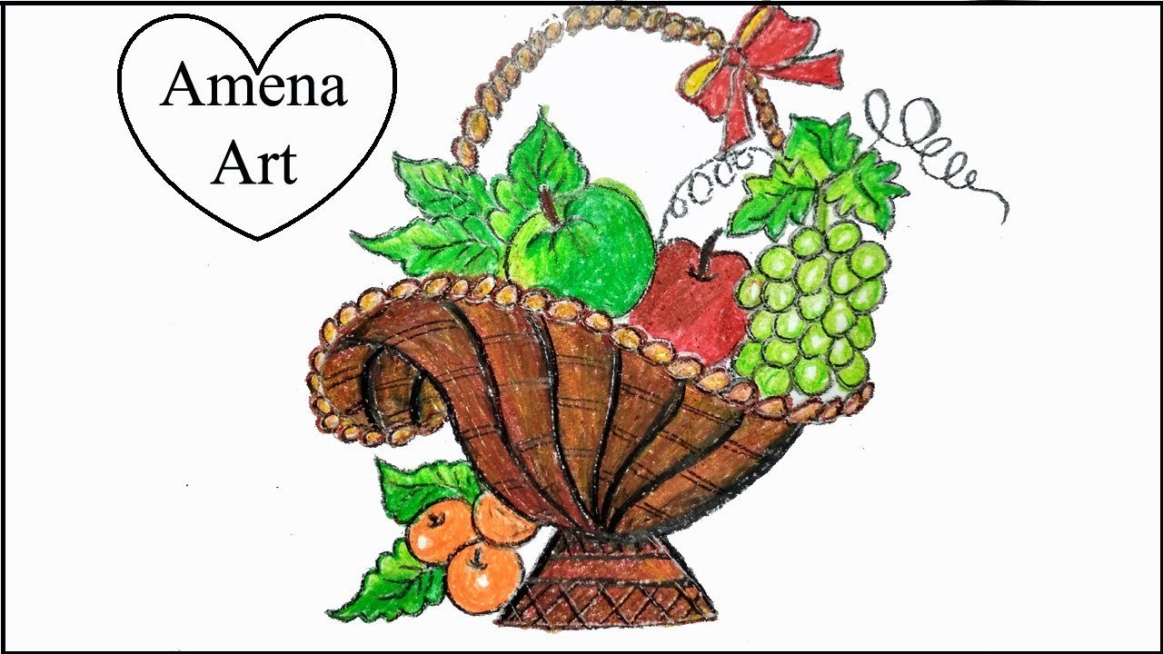 Fruit Basket Drawing Easy at GetDrawings | Free download