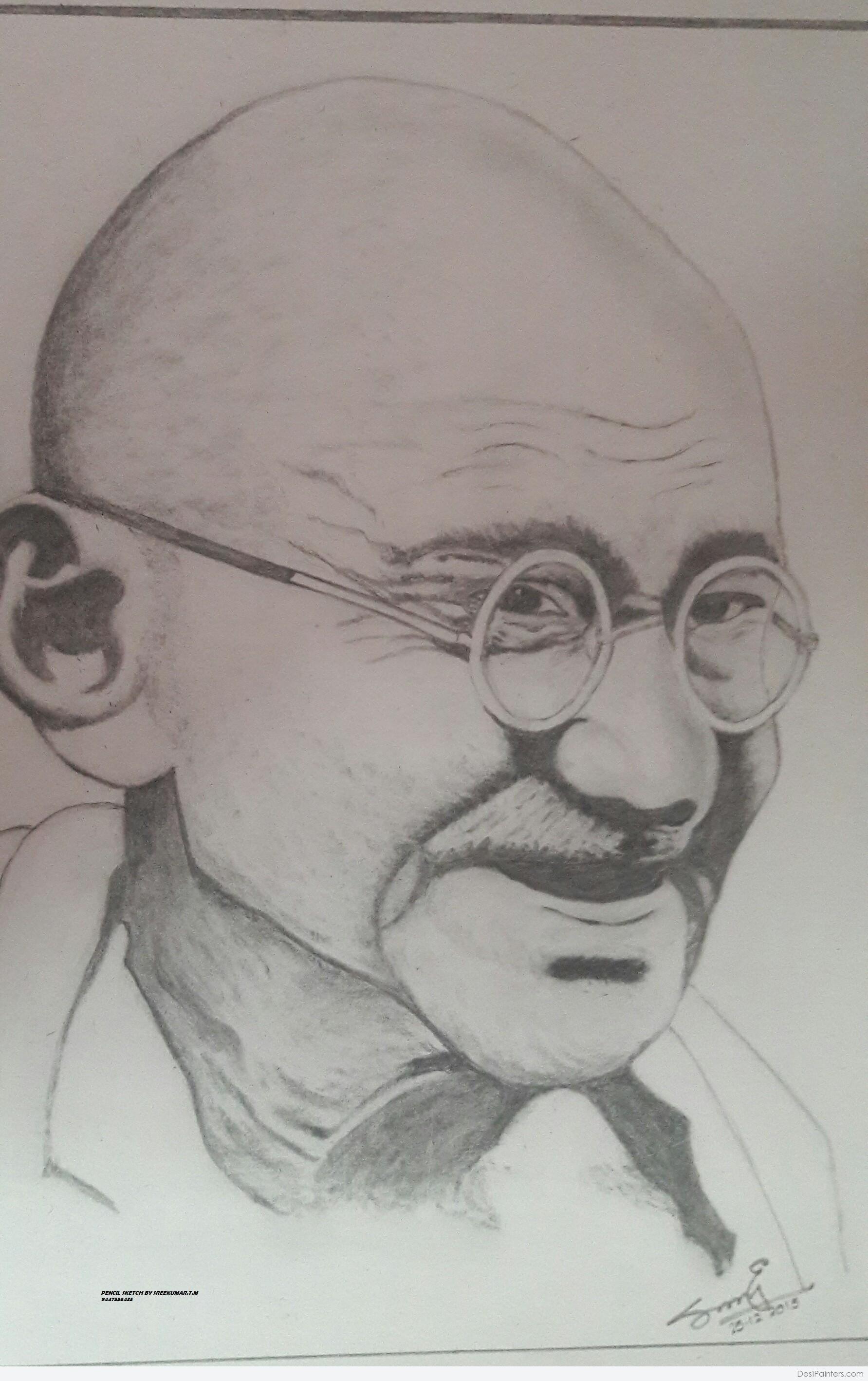 Animal Gandhi Drawing Sketch for Beginner
