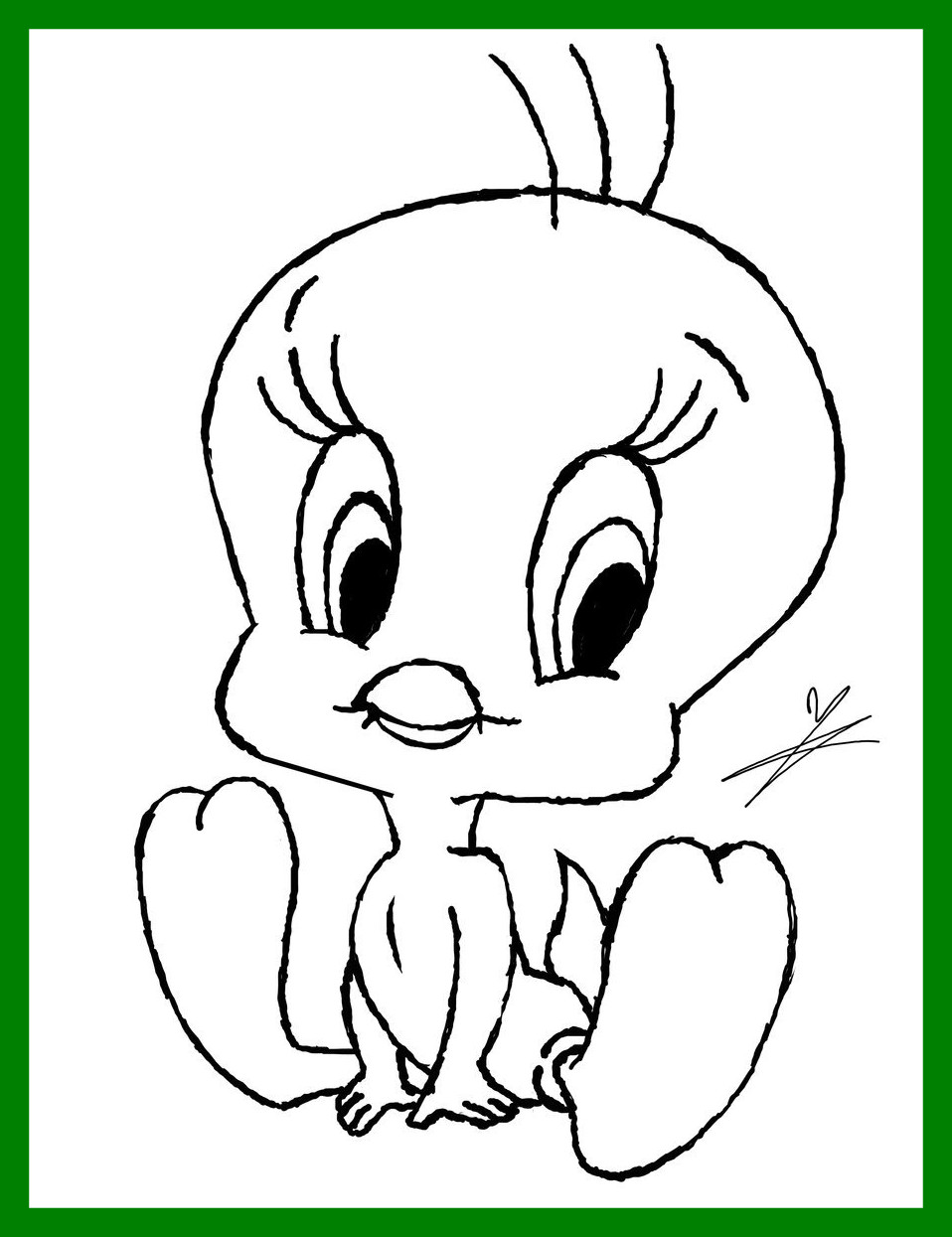 Gangster Tweety Bird Drawing at GetDrawings Free download