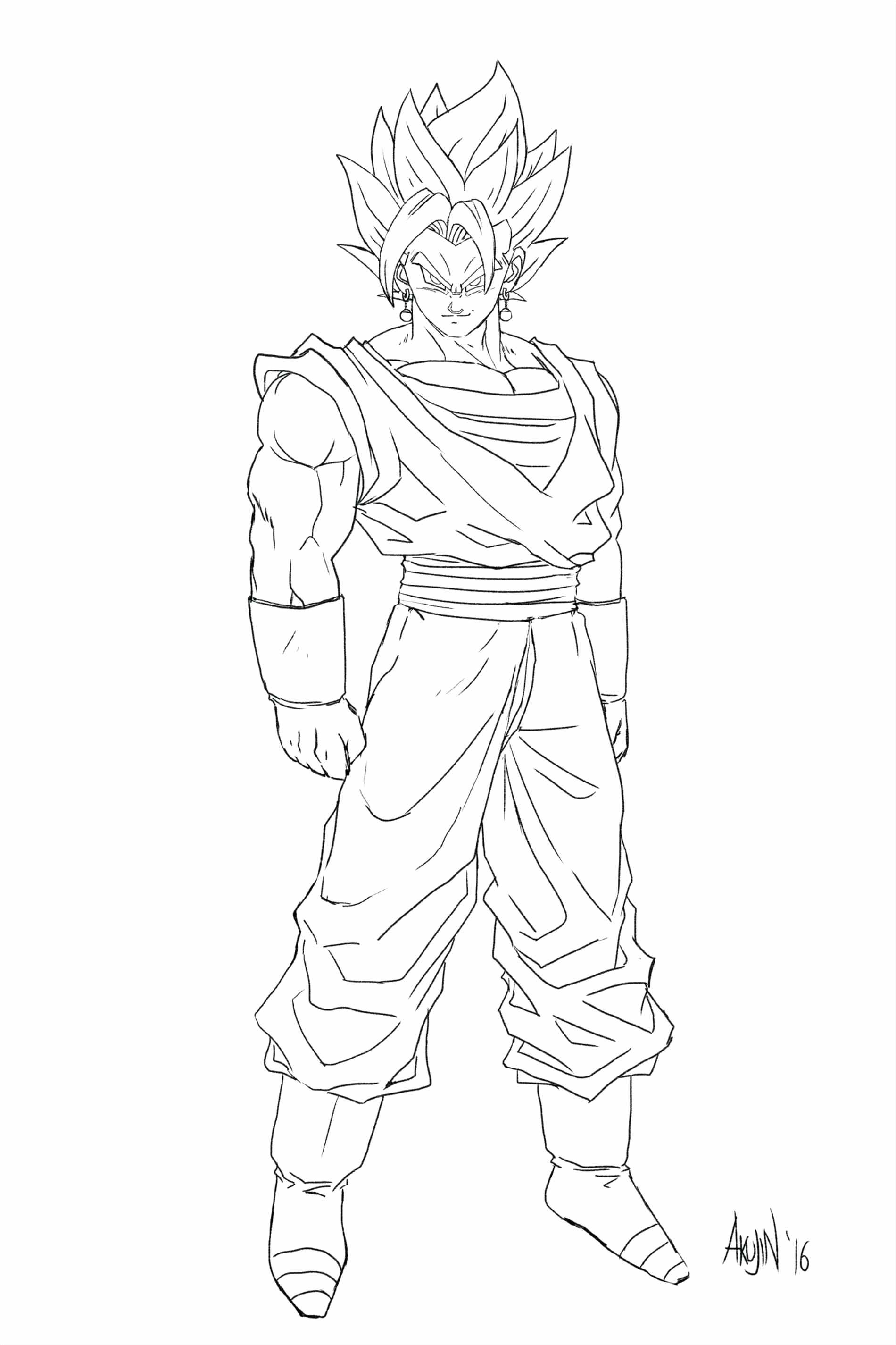 Goku Drawing Super Saiyan 5 at GetDrawings | Free download