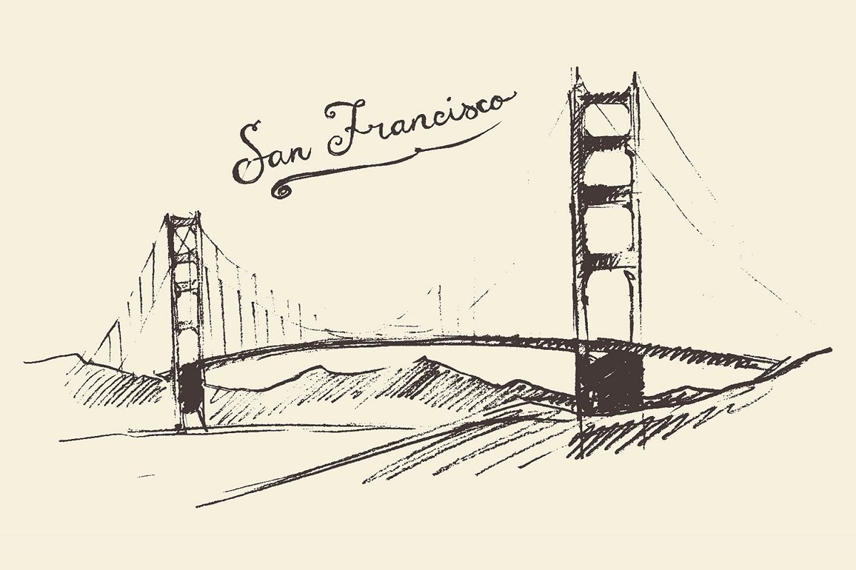 Golden Gate Bridge Cartoon Drawing at GetDrawings | Free download