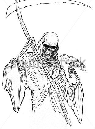 grim reaper drawings