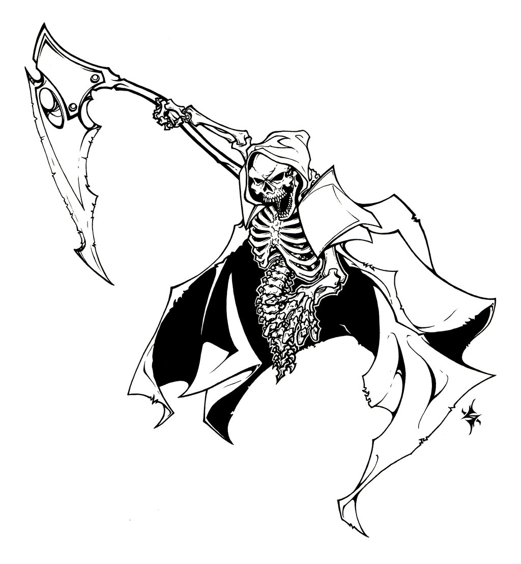 Grim Reaper Face Drawing At Getdrawings Free Download Sketch Coloring Page.