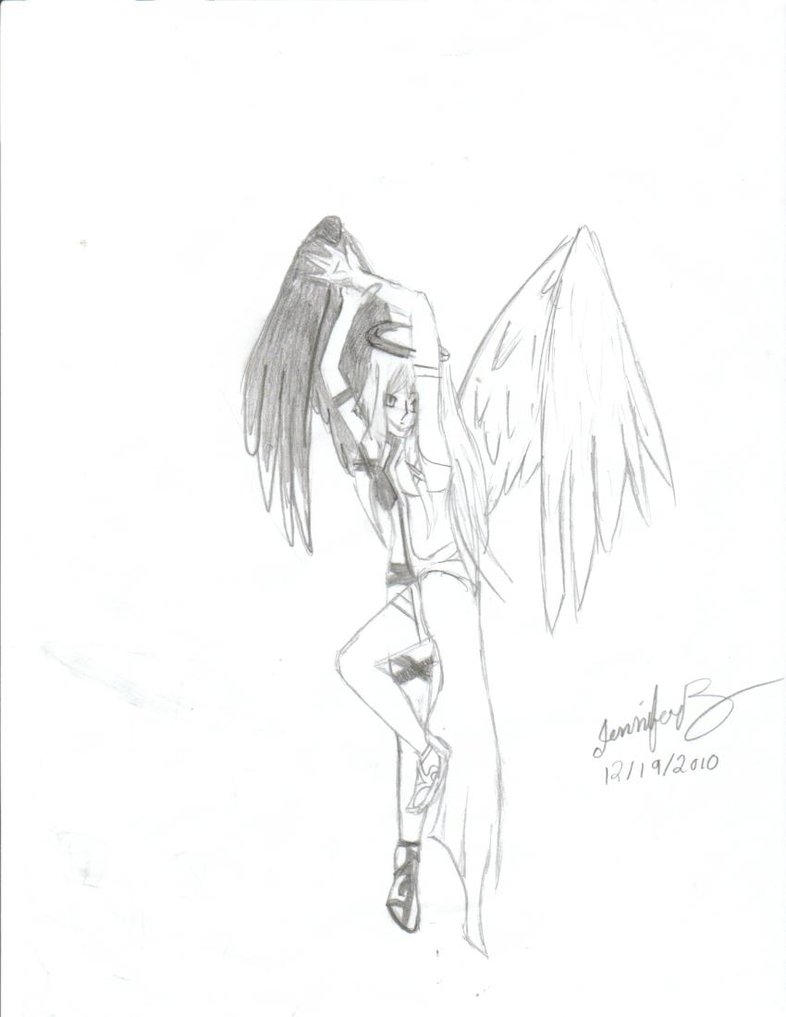 Devil Drawing Angel Half Getdrawings Sketch Coloring Page.