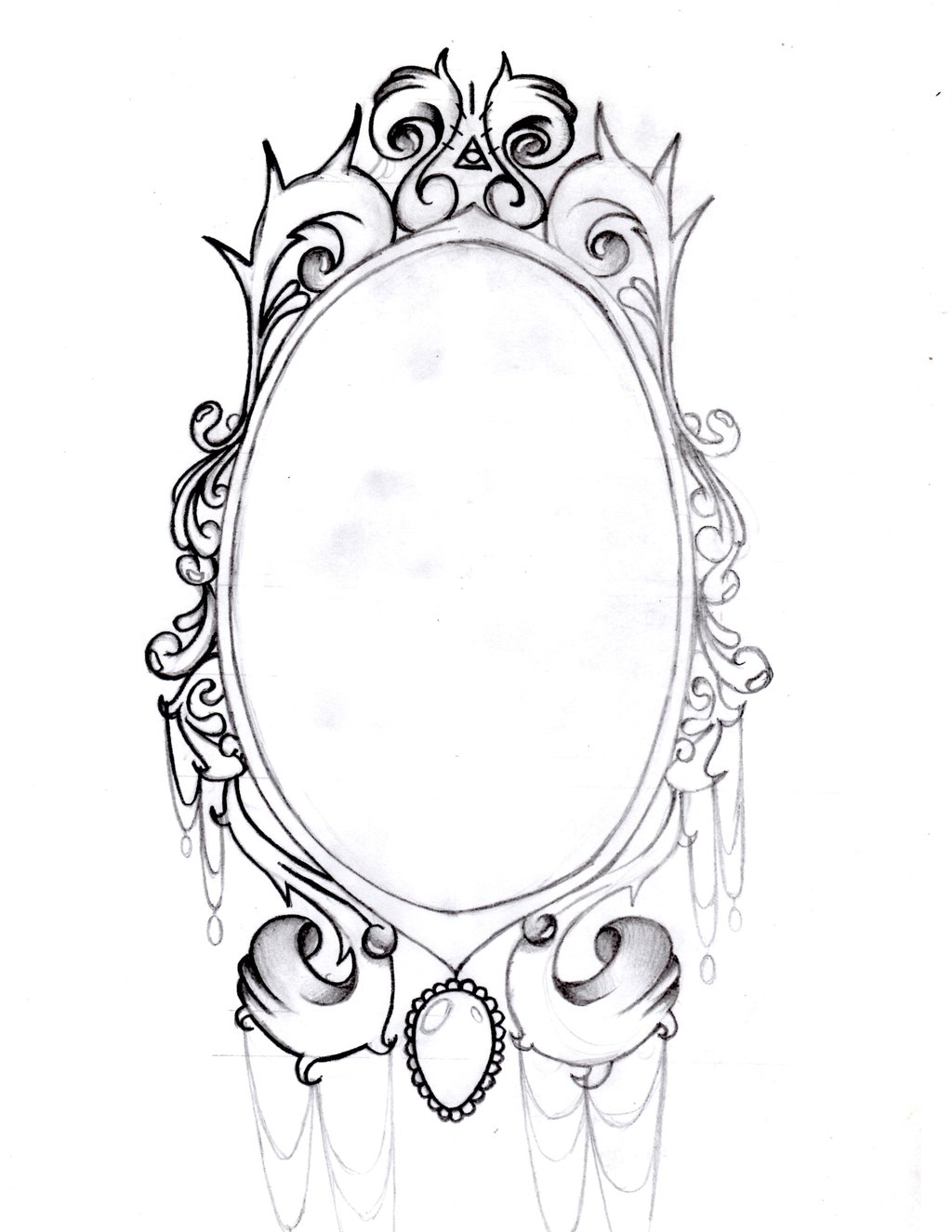 Hand Held Mirror Drawing at GetDrawings Free download