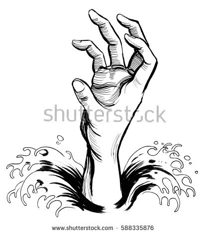 Hand Reaching Out Of Water Drawing at GetDrawings | Free download