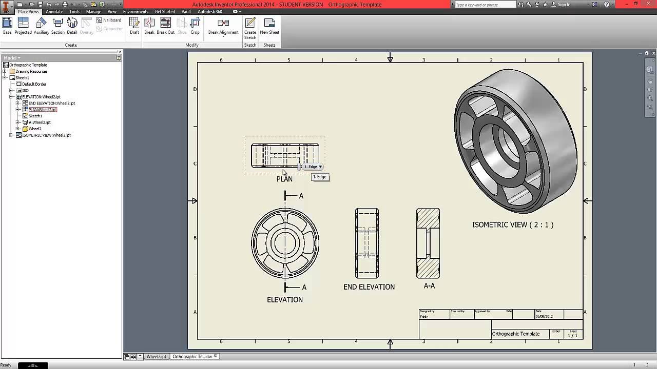Inventor Drawing at GetDrawings Free download
