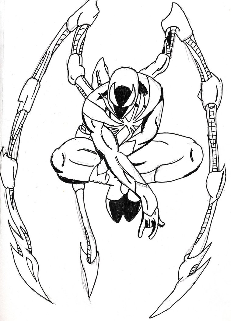 Iron Spider Suit Coloring Pages  Iron man,fantastic 4,superman ...