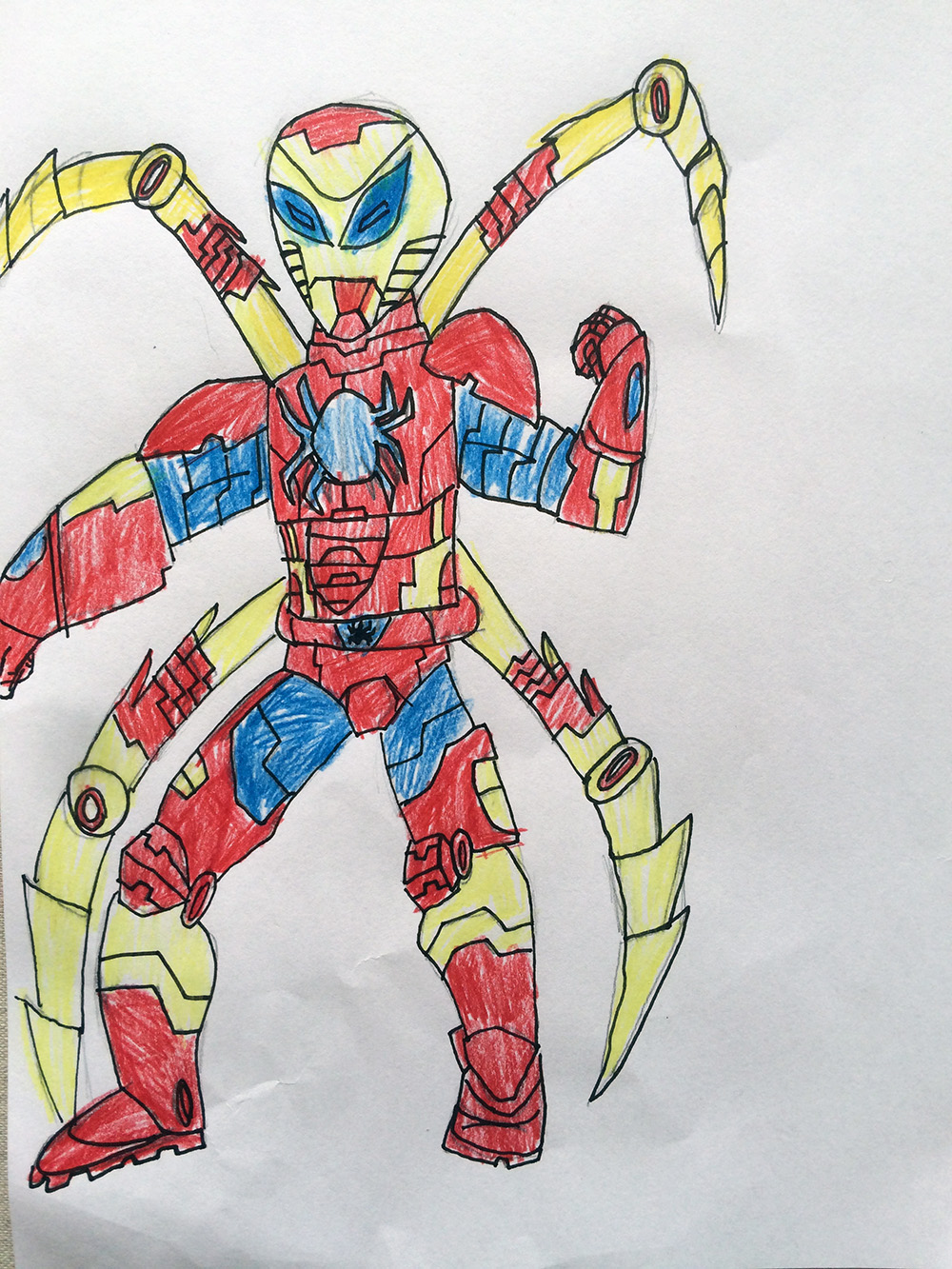 Iron Spider Drawing At GetDrawings Free Download