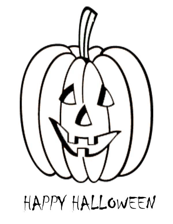 happy jack o lantern coloring pages