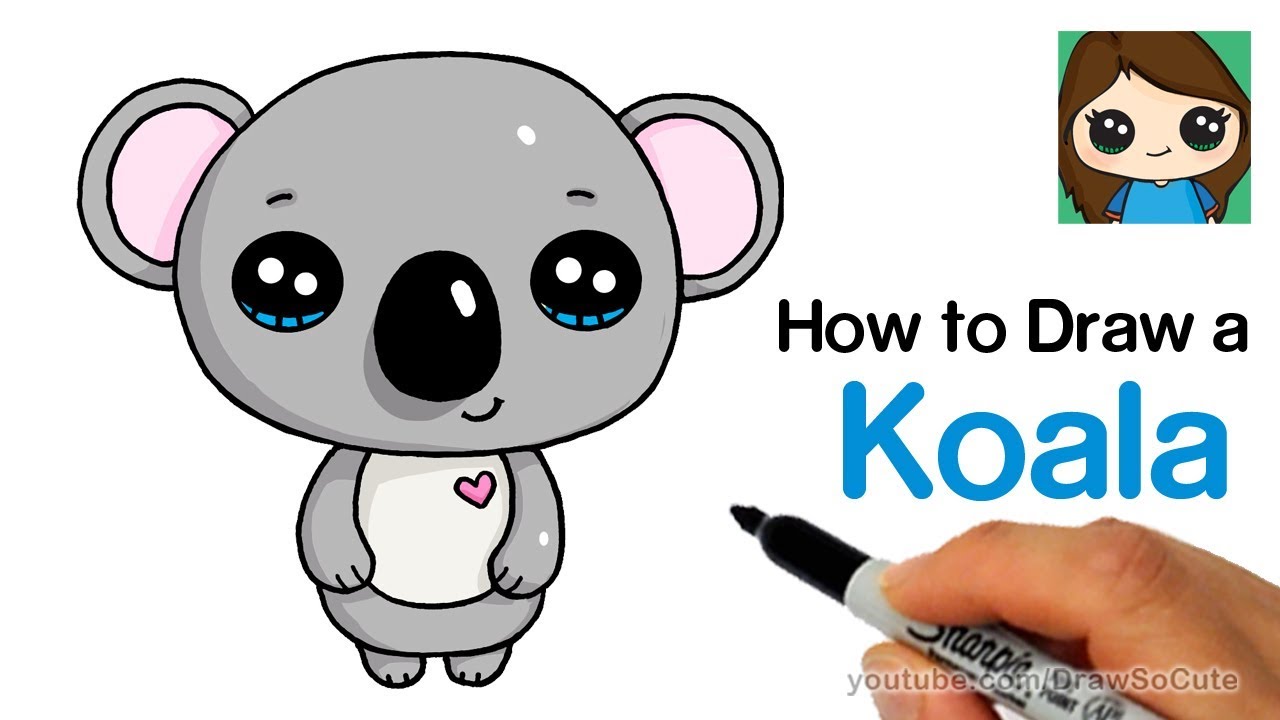 Koala Drawing Cute at GetDrawings Free download