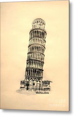 Leaning Tower Of Pisa Pencil Drawing At Getdrawings 