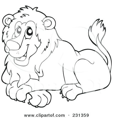 Lion Head Outline Drawing at GetDrawings | Free download