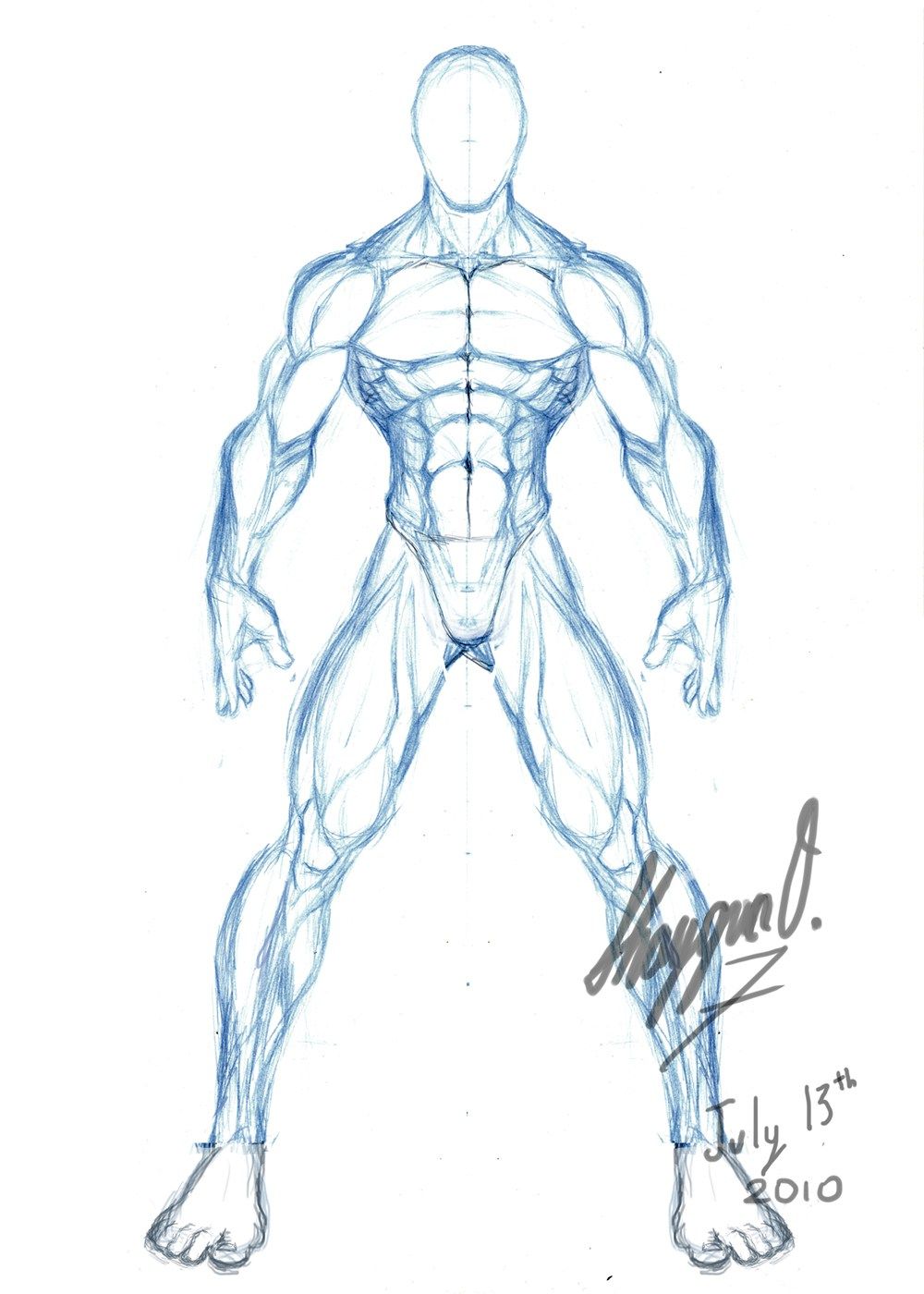 Male Body Drawing Template At Getdrawings Free Download