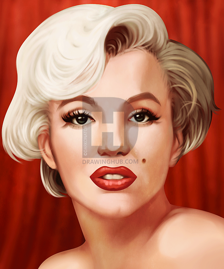 Marilyn Monroe Drawing Pencil Easy At Getdrawings Free Download