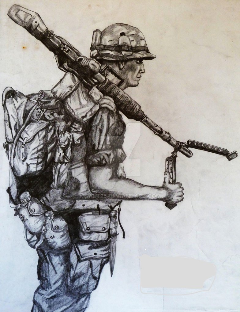 Marine Soldier Drawing at GetDrawings Free download