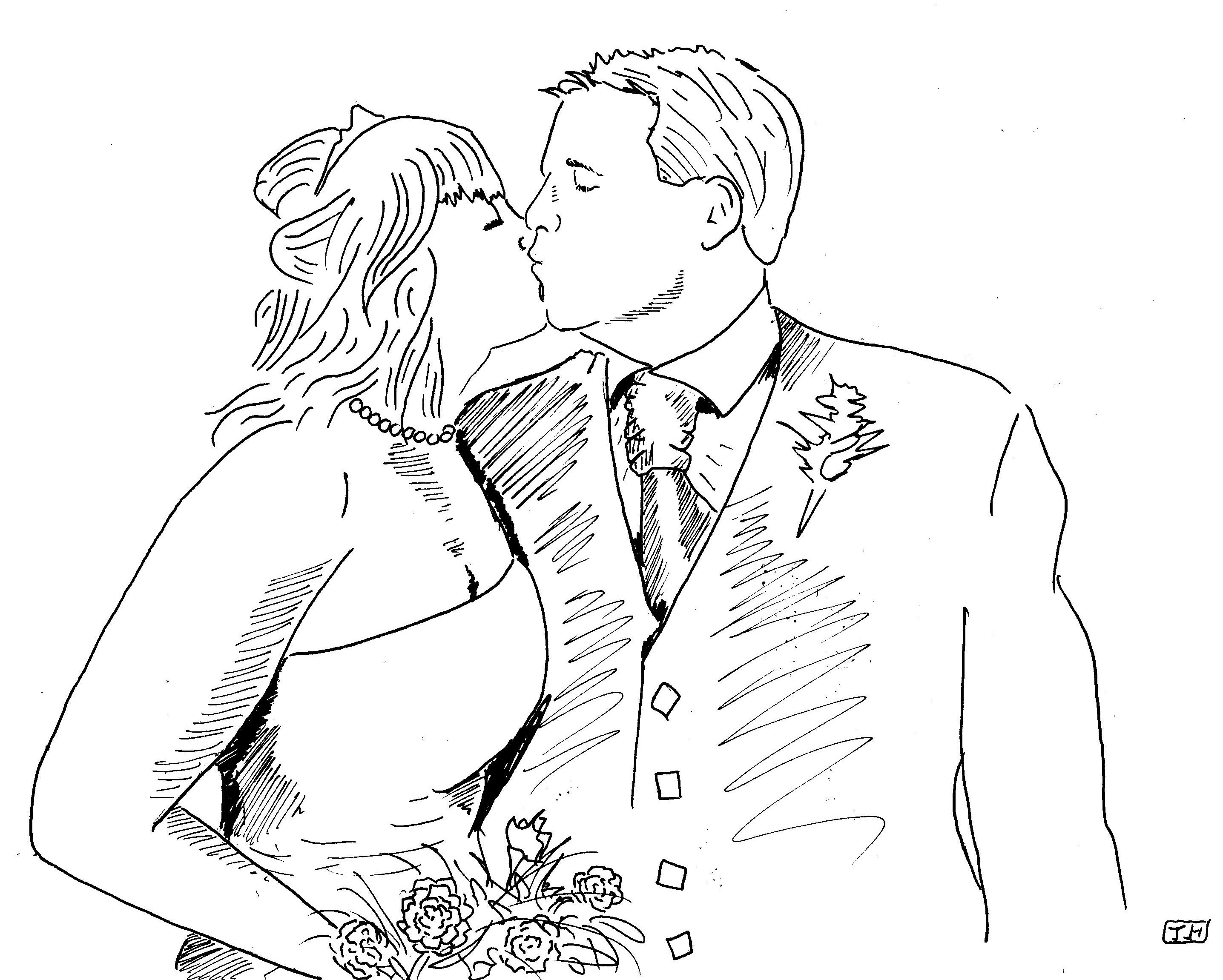 Marriage Couple Drawing at GetDrawings Free download