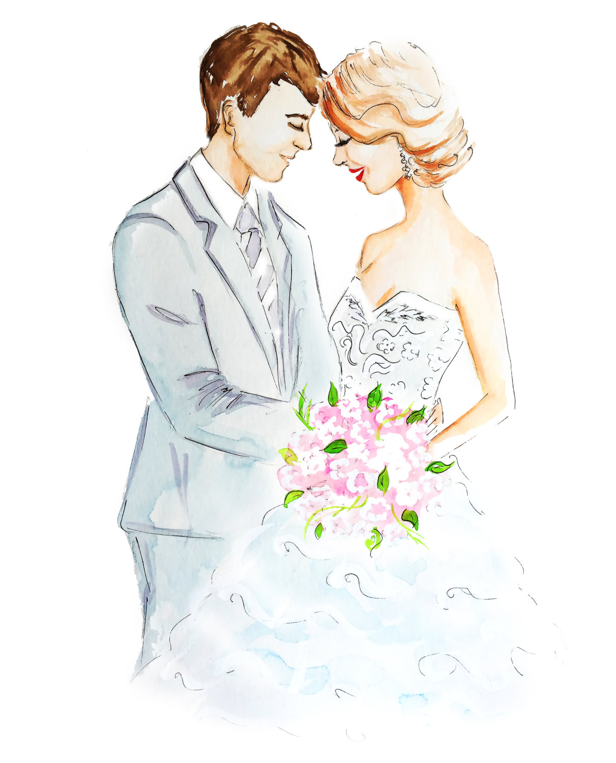 Marriage Couple Drawing at GetDrawings | Free download