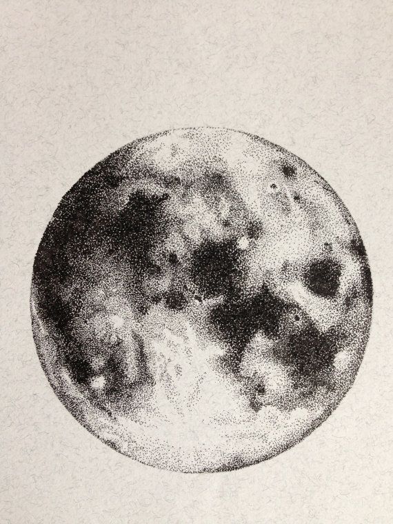 moon sketch