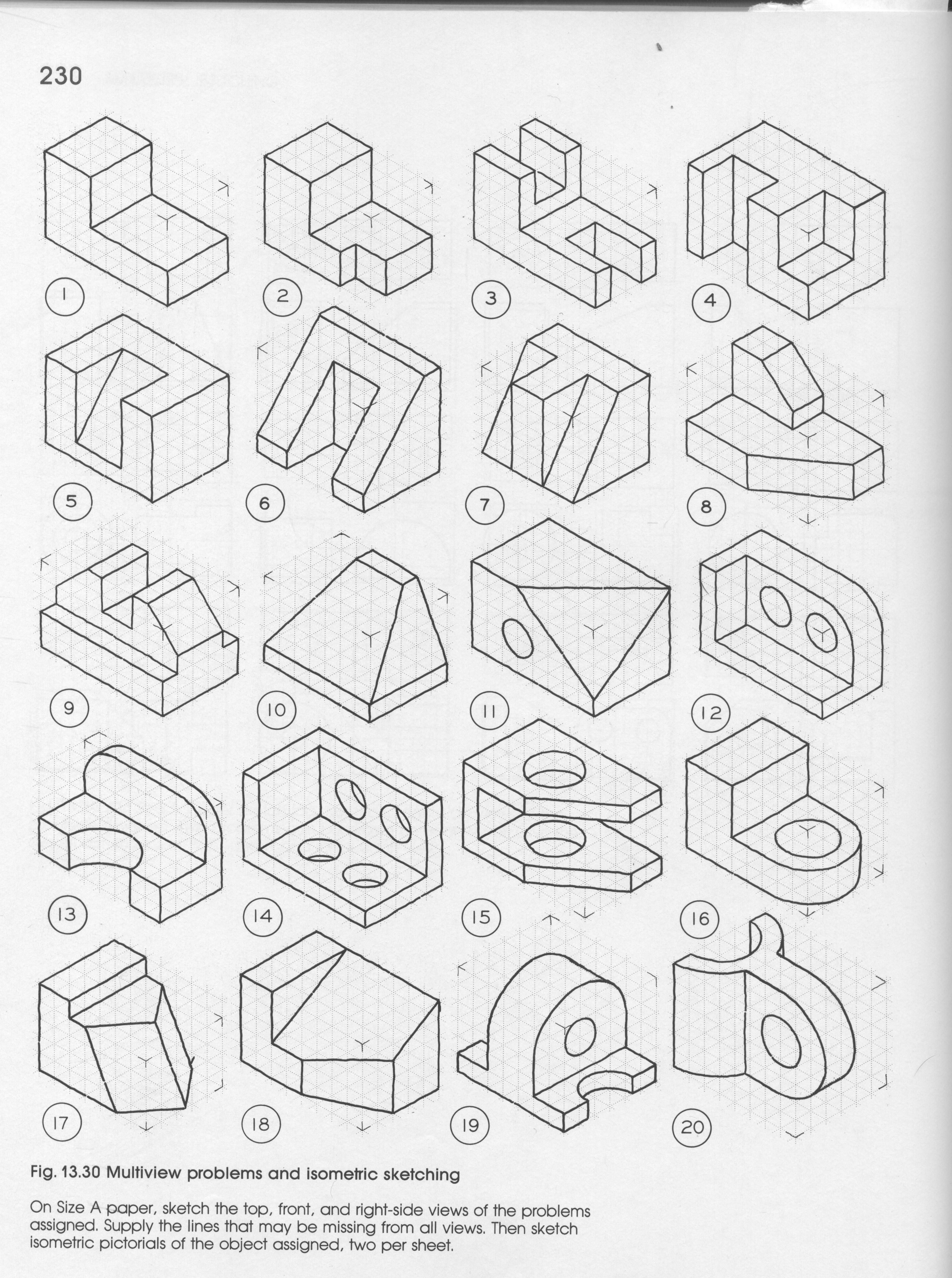 Multiview Drawing Worksheets At GetDrawings Free Download