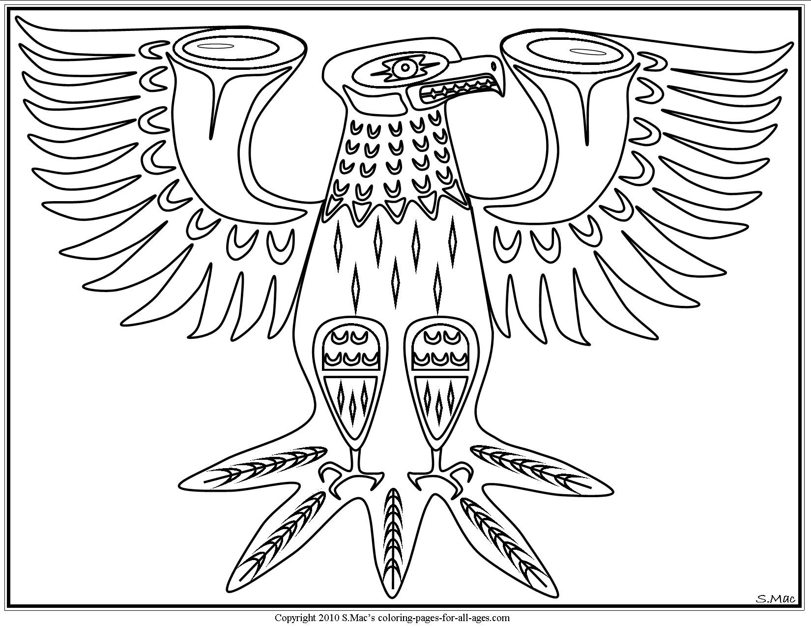 Native American Eagle Drawing at GetDrawings | Free download