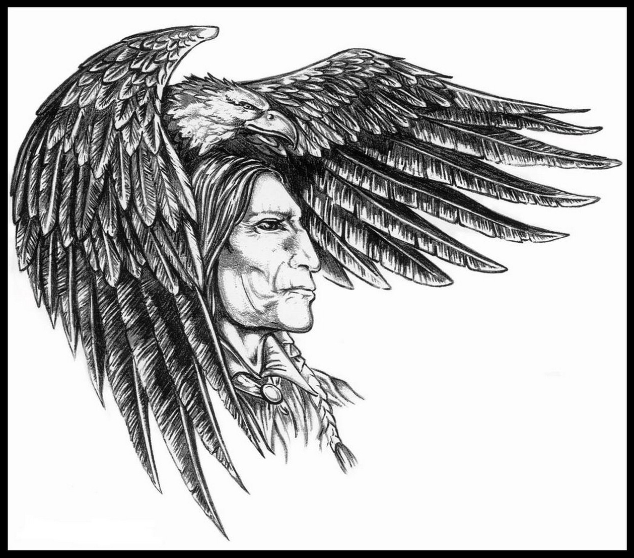 Native American Eagle Drawing at GetDrawings Free download