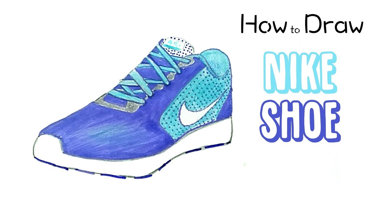 Nike Running Shoe Drawing at GetDrawings Free download