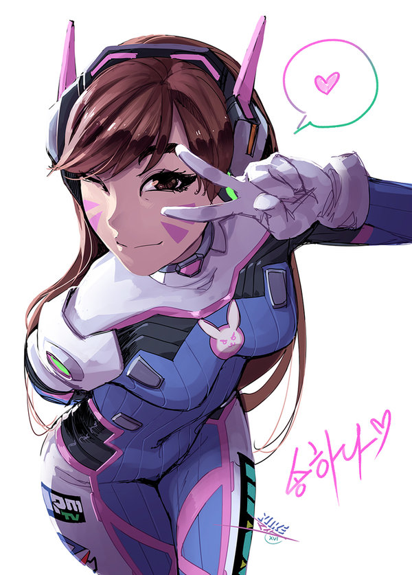 Overwatch Dva Drawing at GetDrawings Free download