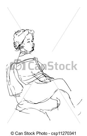 Person Sitting In Chair Drawing at GetDrawings | Free download