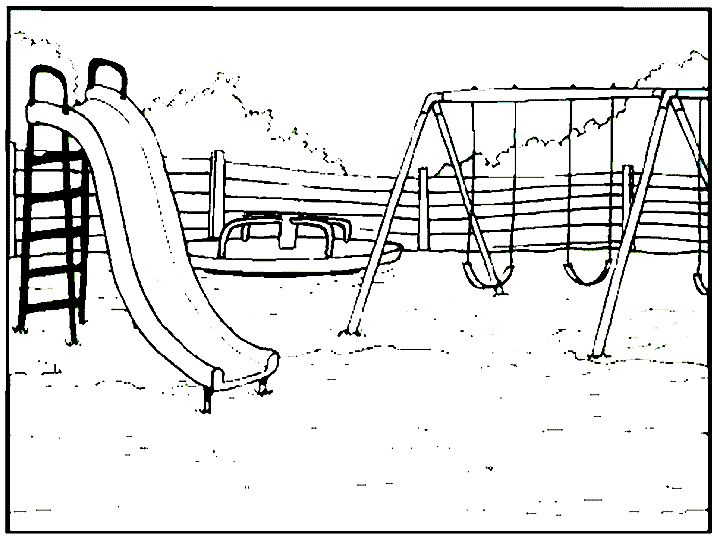 Playground Drawing Black And White at GetDrawings | Free download