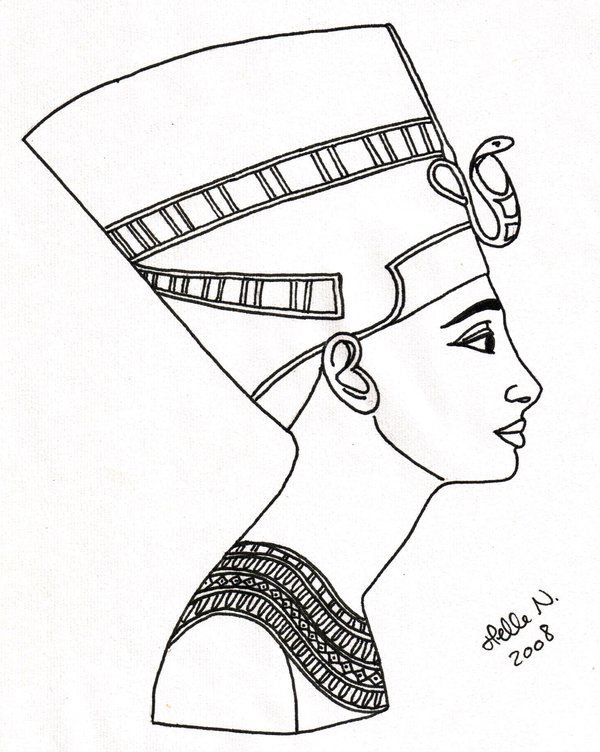 Queen Nefertiti Drawing at GetDrawings | Free download