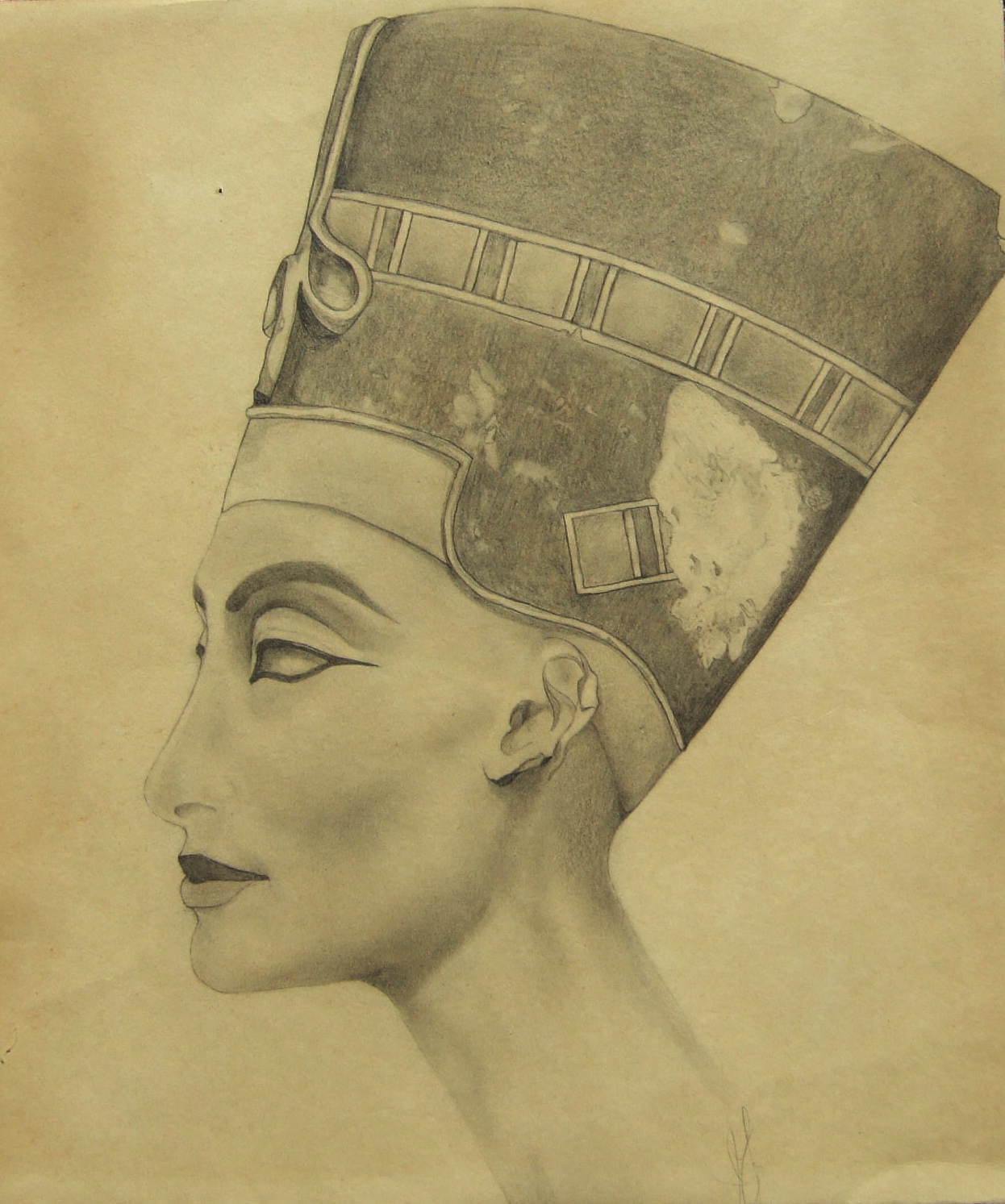 Queen Nefertiti Drawing at GetDrawings | Free download