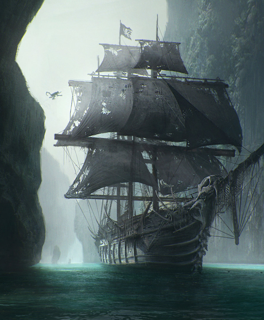 Realistic Pirate Ship Drawing at GetDrawings Free download