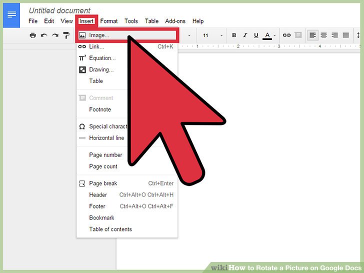 How To Rotate An Image In Google Docs