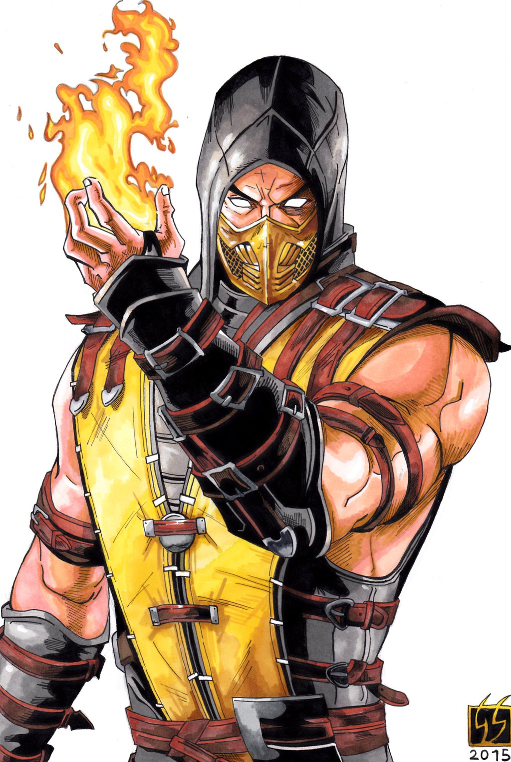 Scorpion Mortal Kombat Drawing at GetDrawings Free download