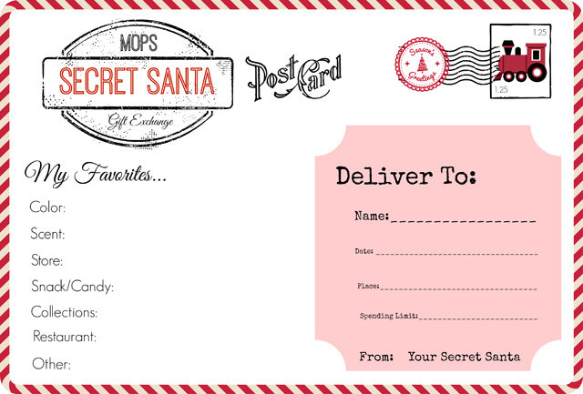 Secret Santa Drawing Slips At GetDrawings Free Download