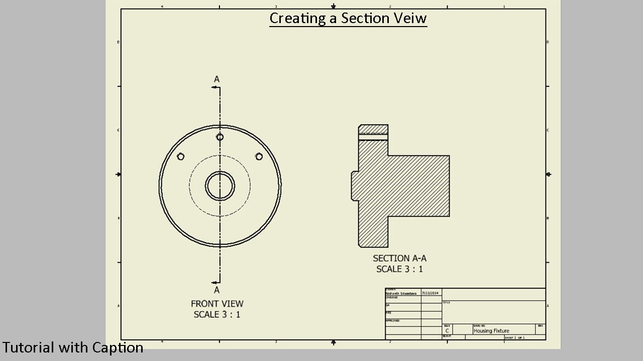 Sectional View Engineering Drawing Exercises at GetDrawings Free download